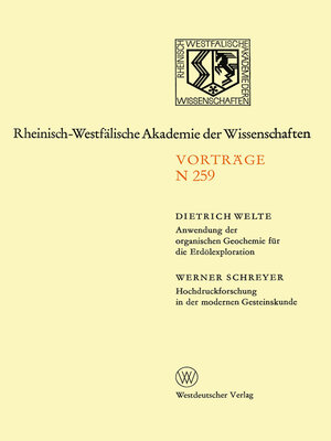 cover image of Anwendung der organischen Geochemie für die Erdölexploration. Hochdruckforschung in der modernen Gesteinskunde